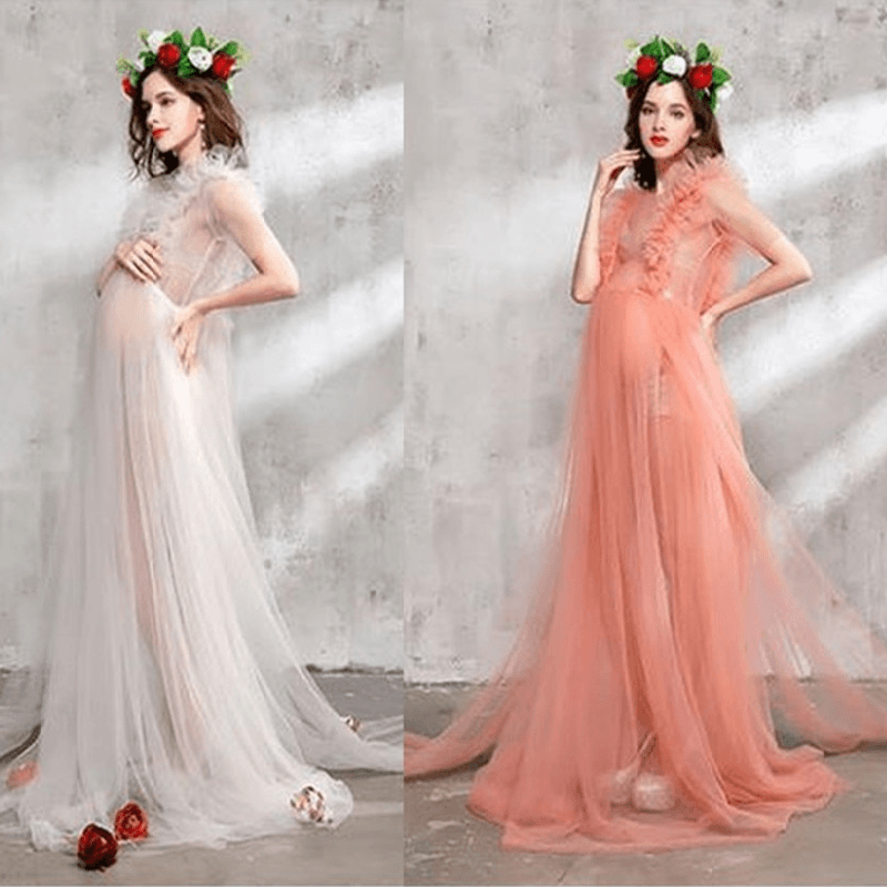 Fairy Maternity Photoshoot Dress, Pink / One Size Fairy Maternity Photoshoot Dress, Pink / One Size
