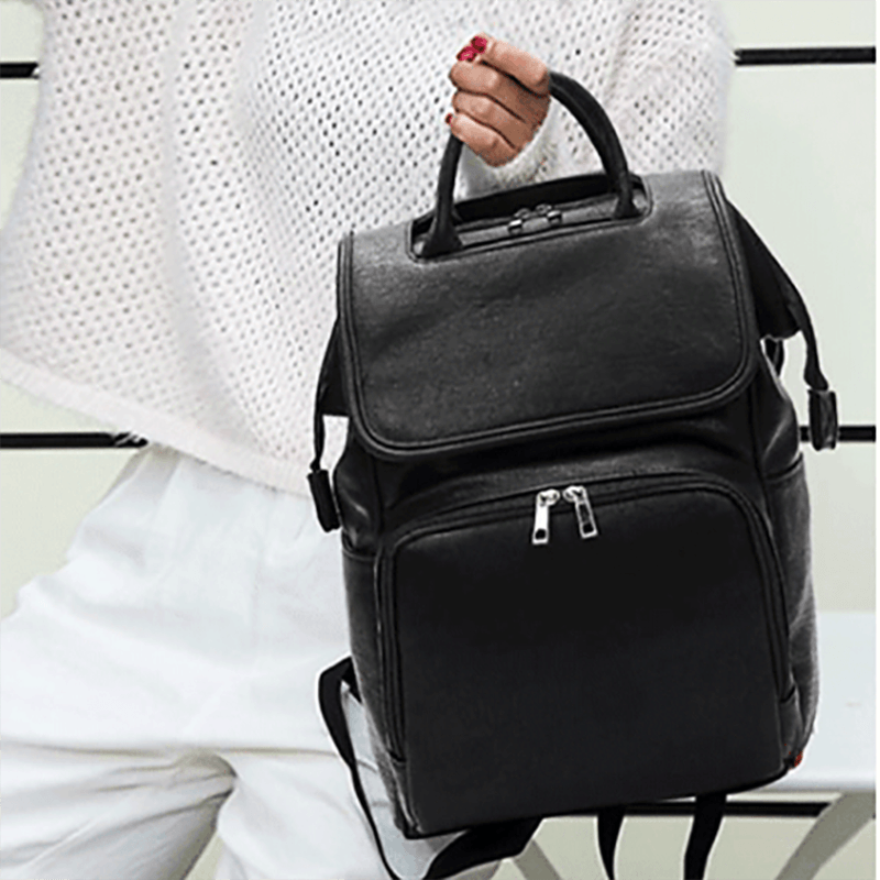 do kyungsoo leather backpack Baby Exo Leather Diaper Backpack with Changing Pad