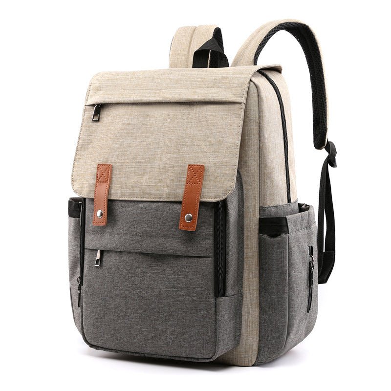 Baby Exo Double Shoulder Outdoor Travel Diaper Backpack - Diaper Bag-20210324K-Gray