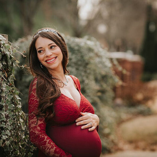 plus size mermaid maternity dress Royal Blue Off-the-shoulder Mermaid Maternity Photoshoot Gown, White / XL