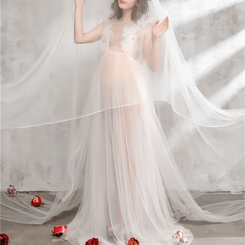 Fairy Maternity Photoshoot Dress, Pink / One Size