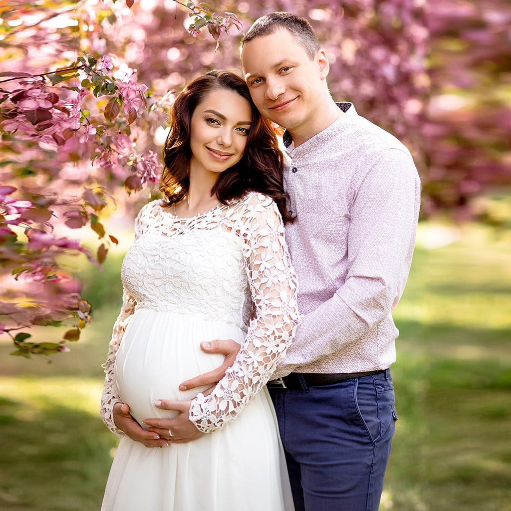 Flower Long Sleeve Maternity Wedding Dress | Baby Exo BabyExo Flower Long Sleeve Maternity Wedding Dress | Baby Exo BabyExo