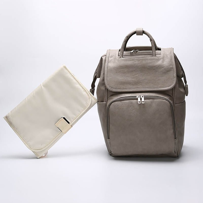 do kyungsoo leather backpack Baby Exo Leather Diaper Backpack with Changing Pad