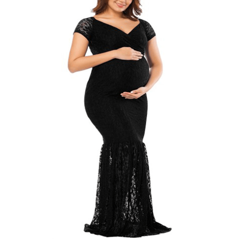 princess polly baby blue dress Maternity Bow Front Mermaid Hem Sequin Tube Dresses Dark Green / S