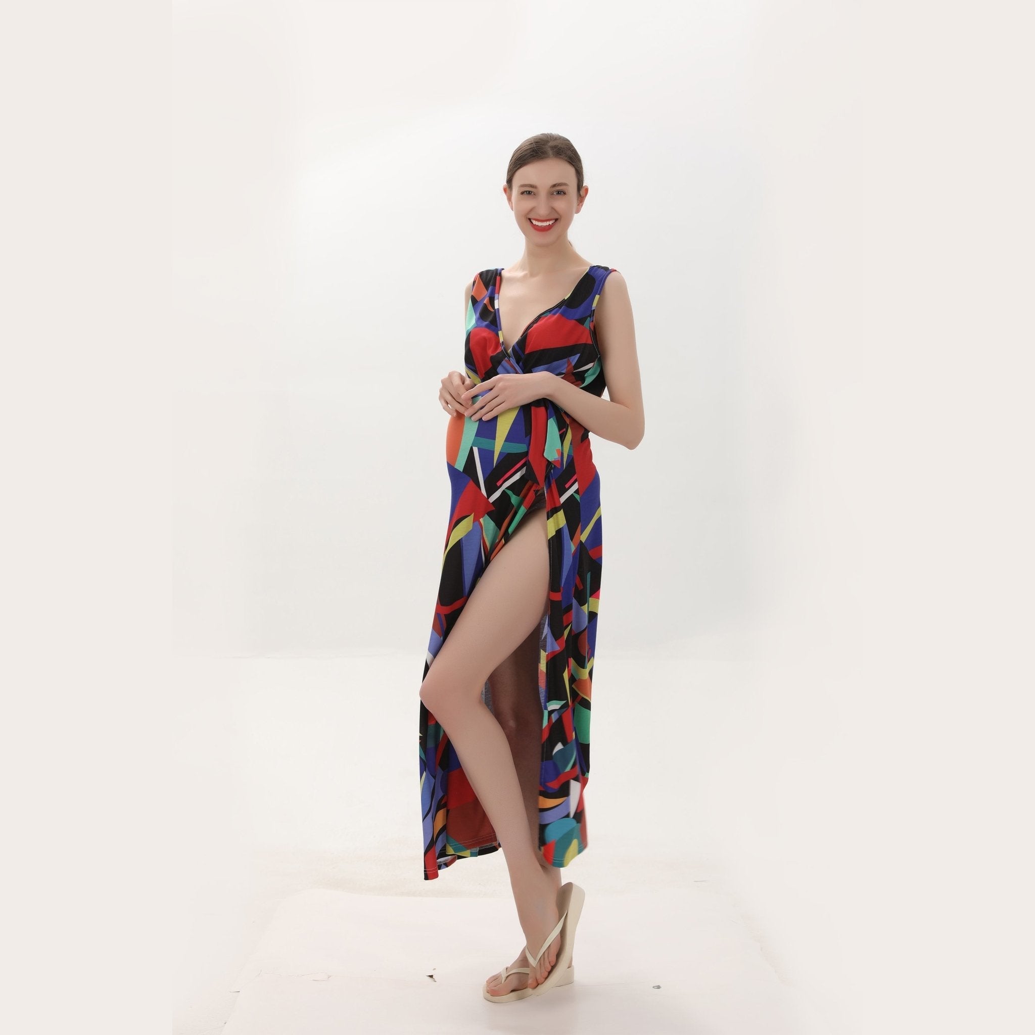 Maternity Sleeveless Vest Sexy Summer Dress