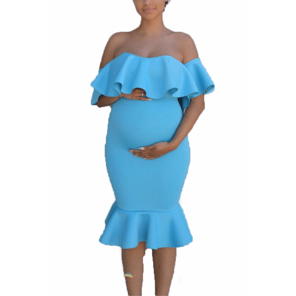 Off-Shoulder Maternity Dresses | Baby Exo  BabyExo