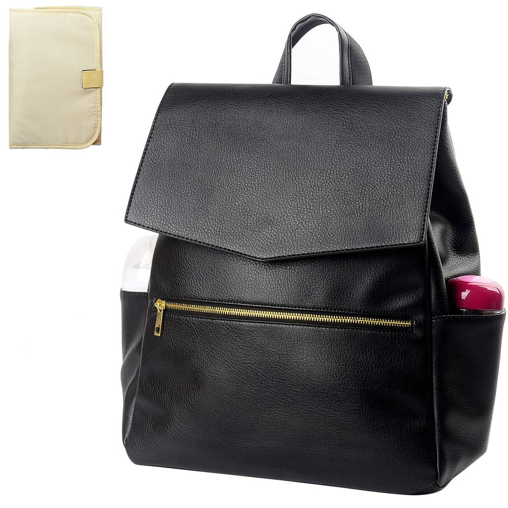 Baby Exo PU Leather Diaper Backpack - Diaper Bag-20210325P-Khaki