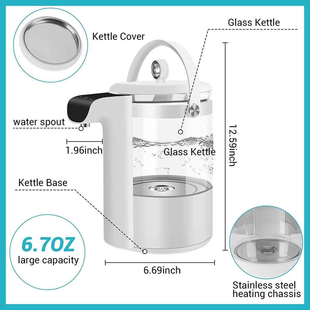 BabyExo Baby Formula Water Kettle,Precise Baby Water Kettle- Temperature Baby  Milk Warmer for 24 Hours-1.2L BPA-Free Boil-Dry Protection Instant Water  Warmer for Baby Formula 